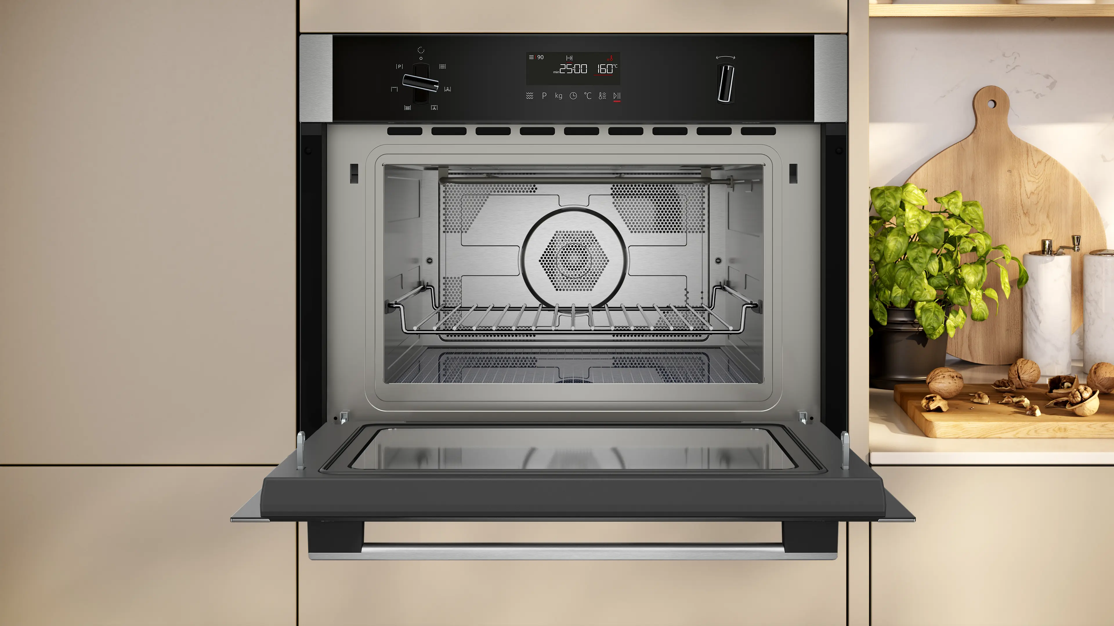 NEFF N50 C1AMG84N1B Built-In Microwave Oven with Hot Air – Stainless Steel - Image 4