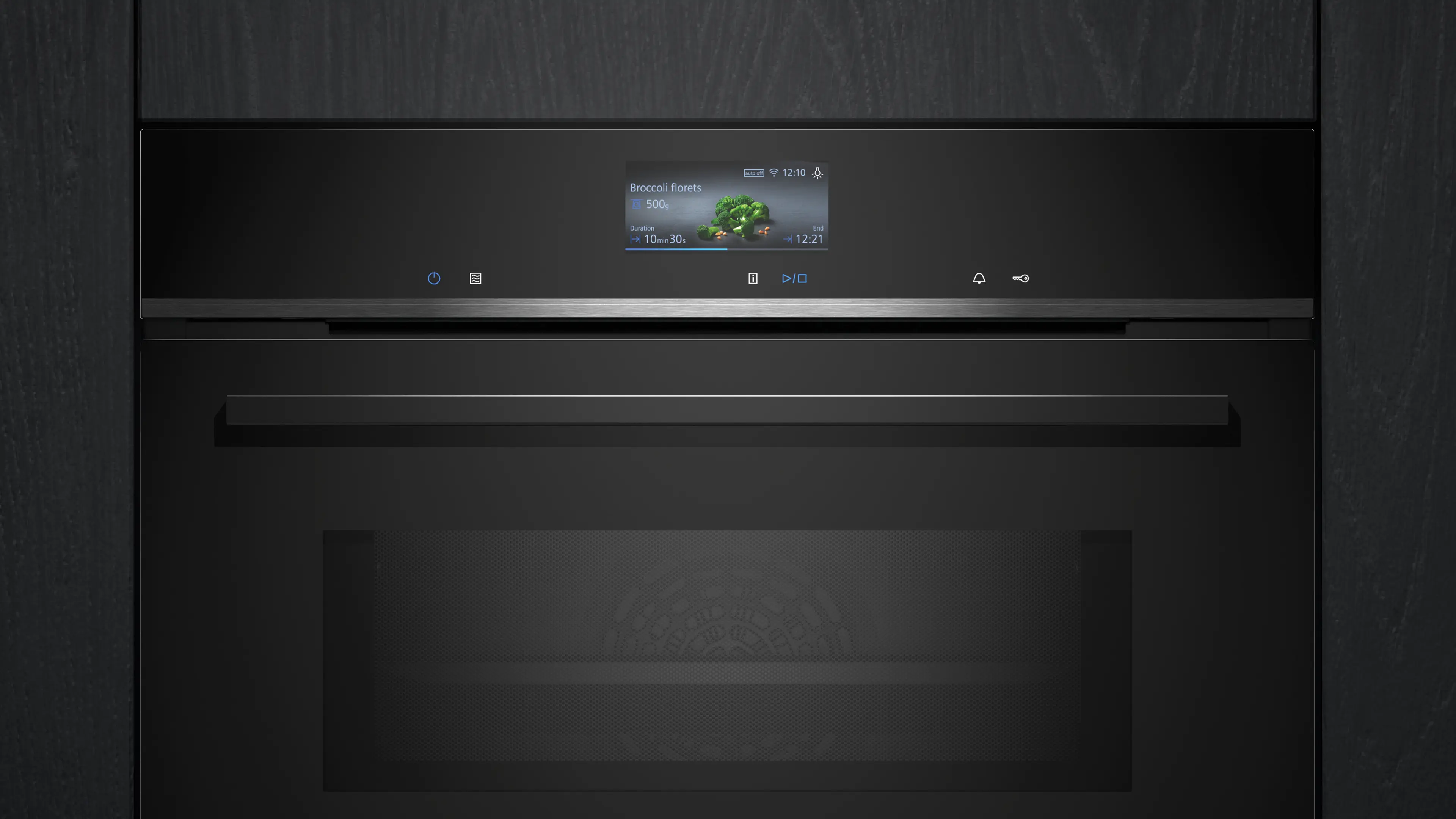 Siemens iQ700 CM736G1B1 Built-In Compact Oven with Microwave 60 x 45cm – Black - Image 2