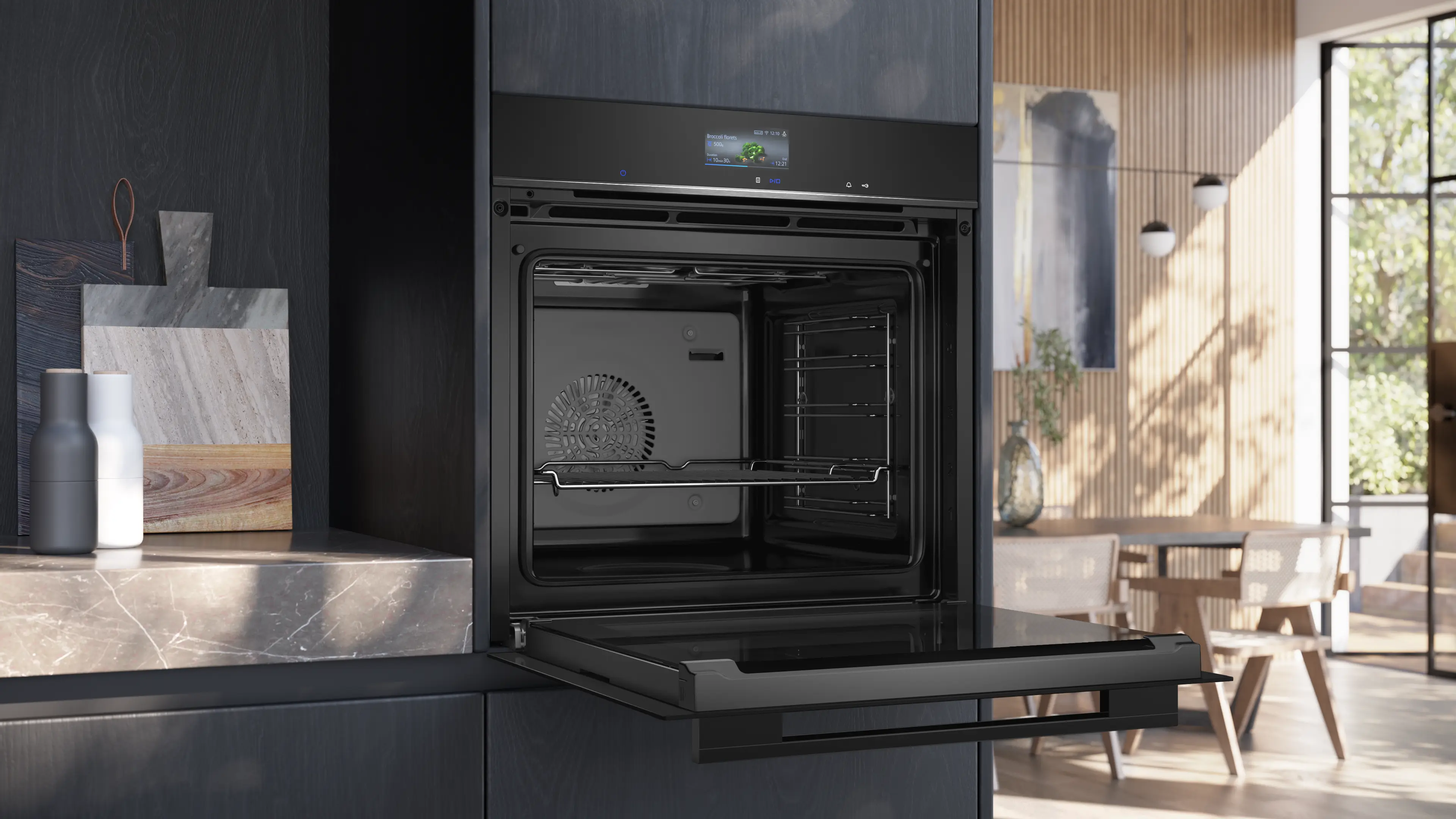 Siemens iQ700 HB736G1B1B Built-In Oven 60 x 60cm – Black - Image 3