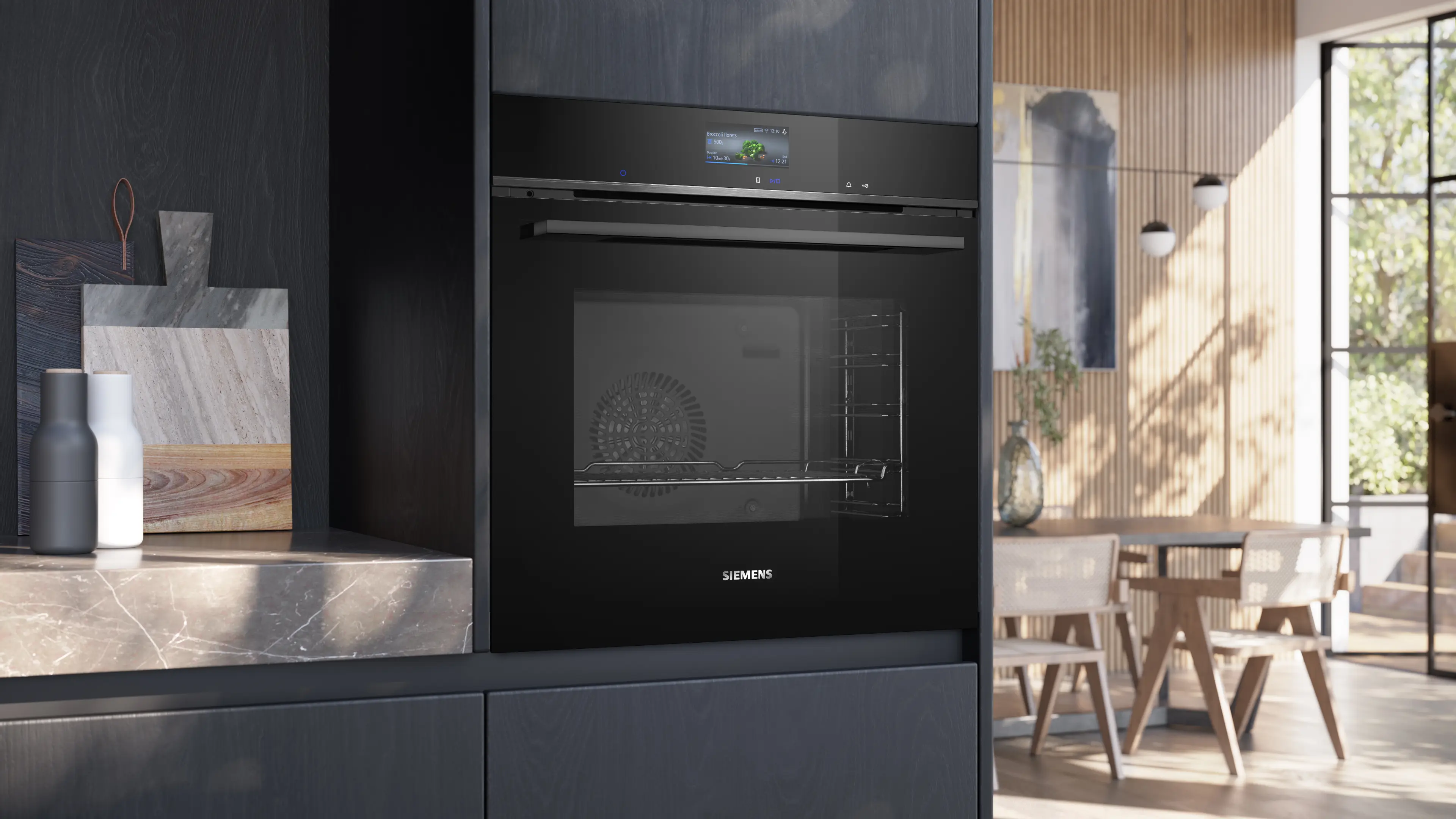 Siemens iQ700 HB736G1B1B Built-In Oven 60 x 60cm – Black - Image 2