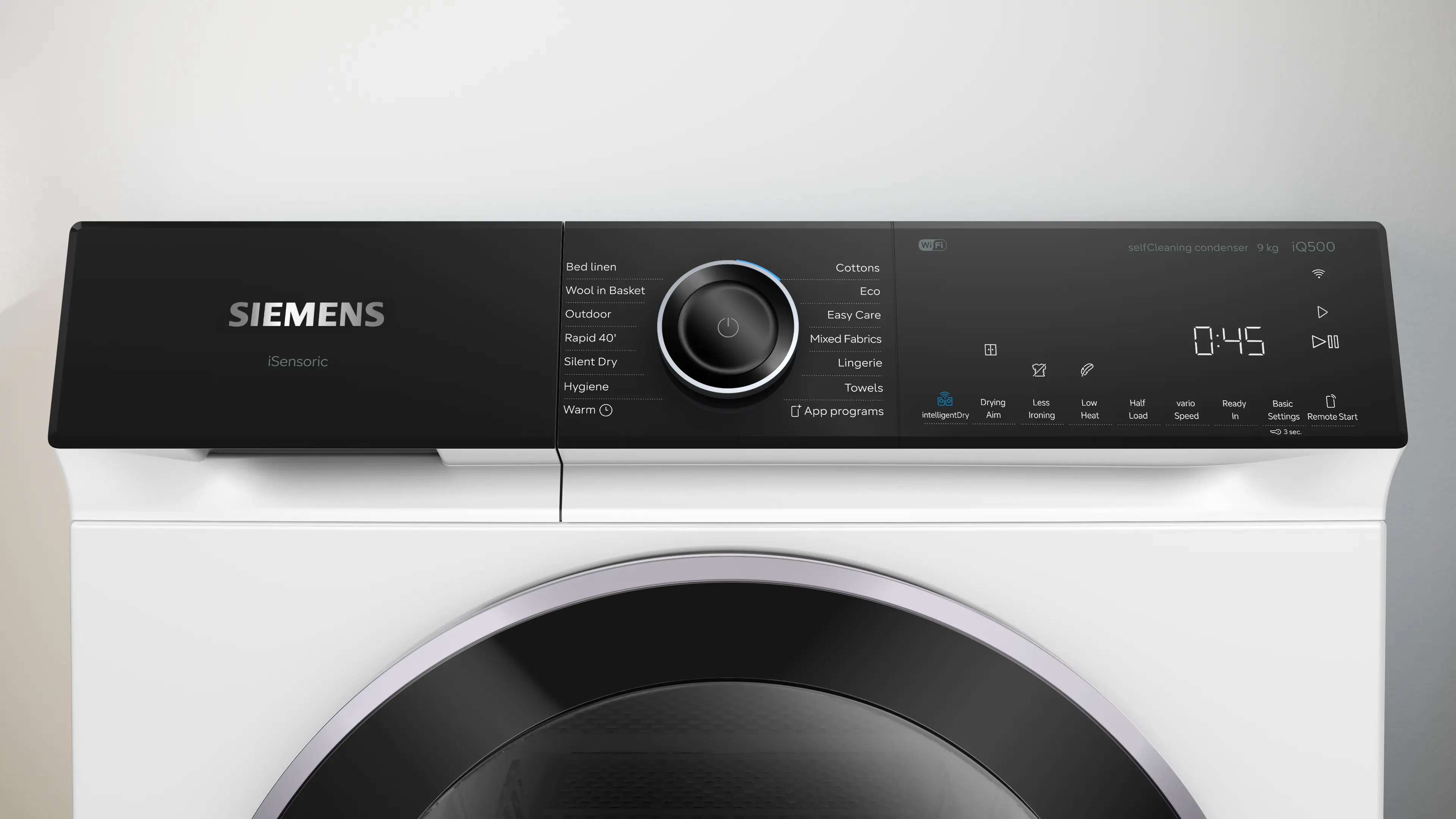 Siemens iQ500 WQ46H2D9GB 9kg Heat Pump Tumble Dryer – White - Image 6