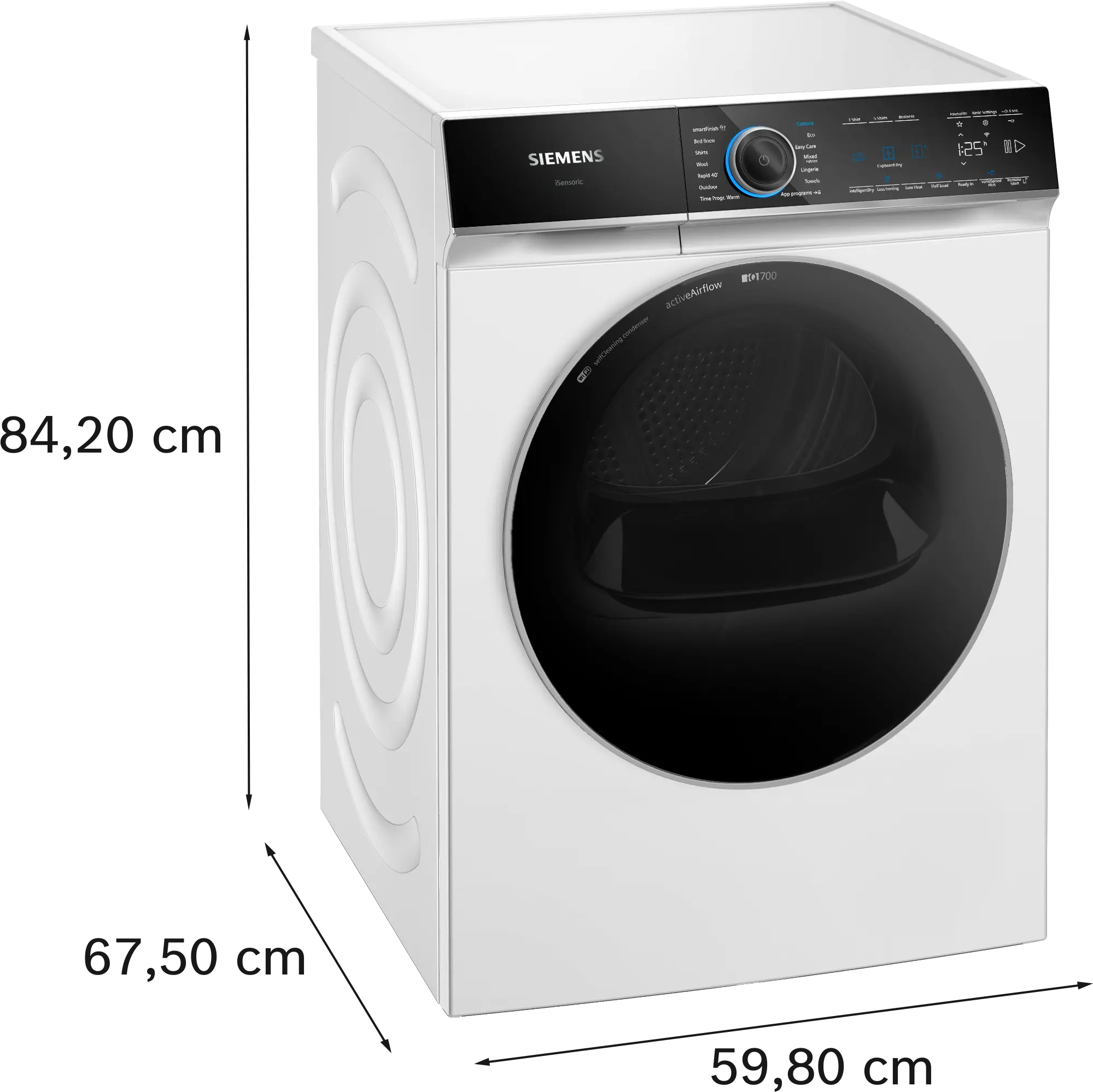 Siemens iQ700 WR47B2C9GB 9kg Heat Pump Tumble Dryer – White - Image 7