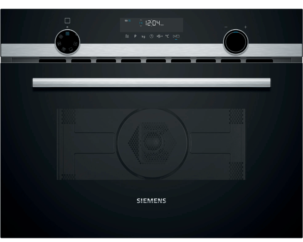 Siemens iQ500 CM585AGS1B Built-In Microwave Oven with Hot Air – Stainless Steel