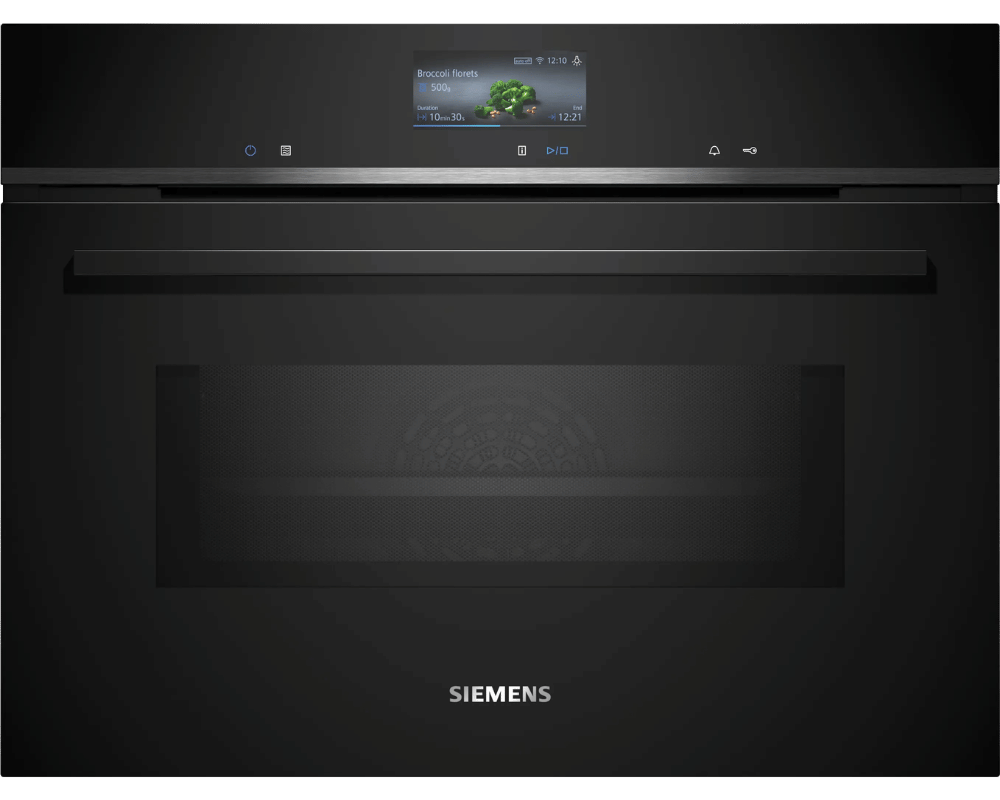 Siemens iQ700 CM736G1B1 Built-In Compact Oven with Microwave 60 x 45cm – Black